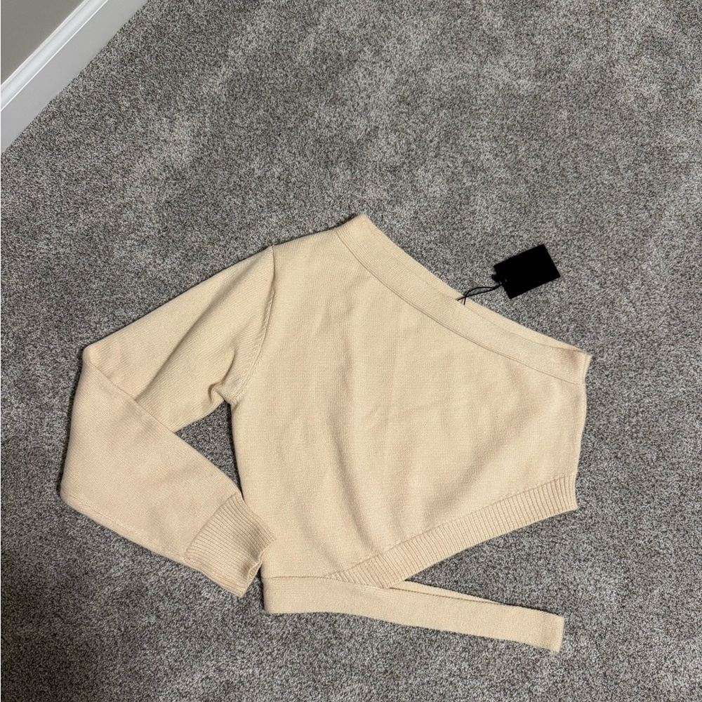 NWT NBD Dakota One Shoulder Sweater